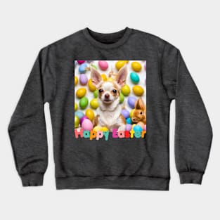 Here Comes the Easter Chihuahua! Crewneck Sweatshirt